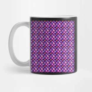 Purple Floral Print Pattern Mug